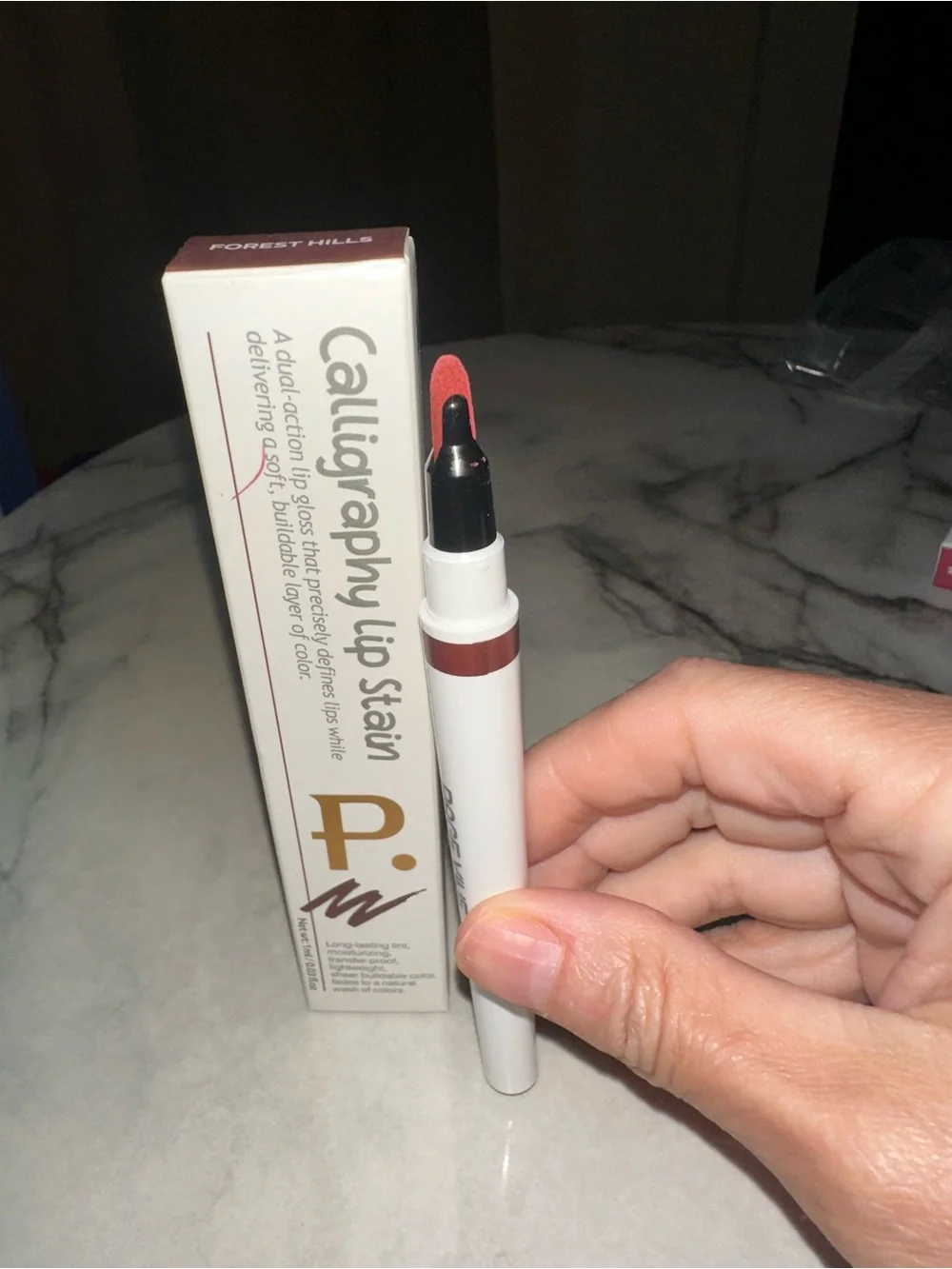 Calligraphy Lip Stain in the shade Forest Hills